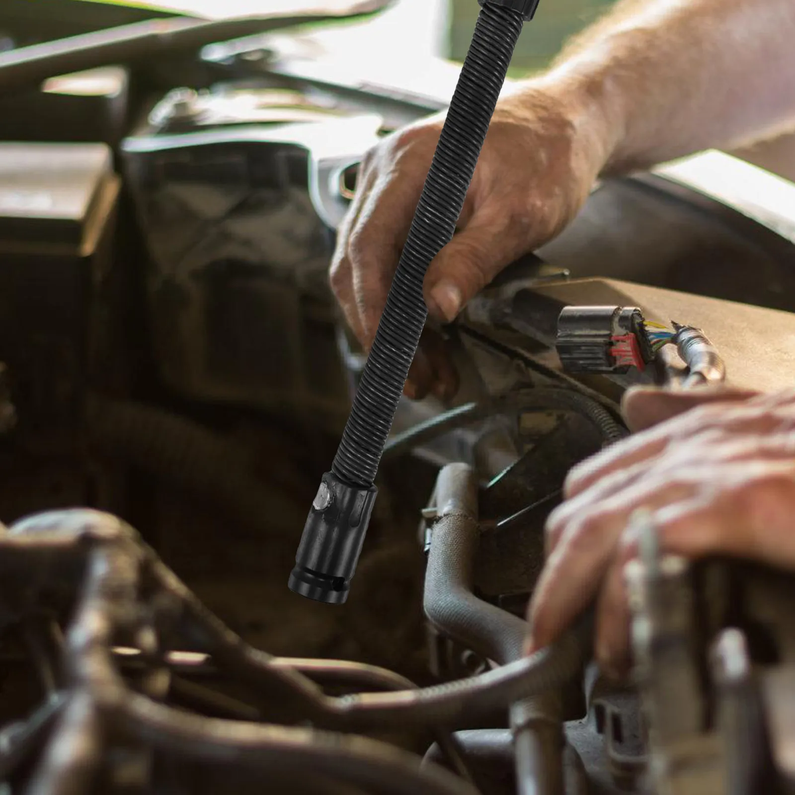 Flexible Socket Extension Drive Extensions 250Mm Spring Loaded Flexible Shafts Socket Extension Bar Set for Mechanical Work
Flexible Socket Extension Drive Extensions 250Mm Spring Loaded Flexible Shafts Socket Extension Bar Set for Mechanical Work