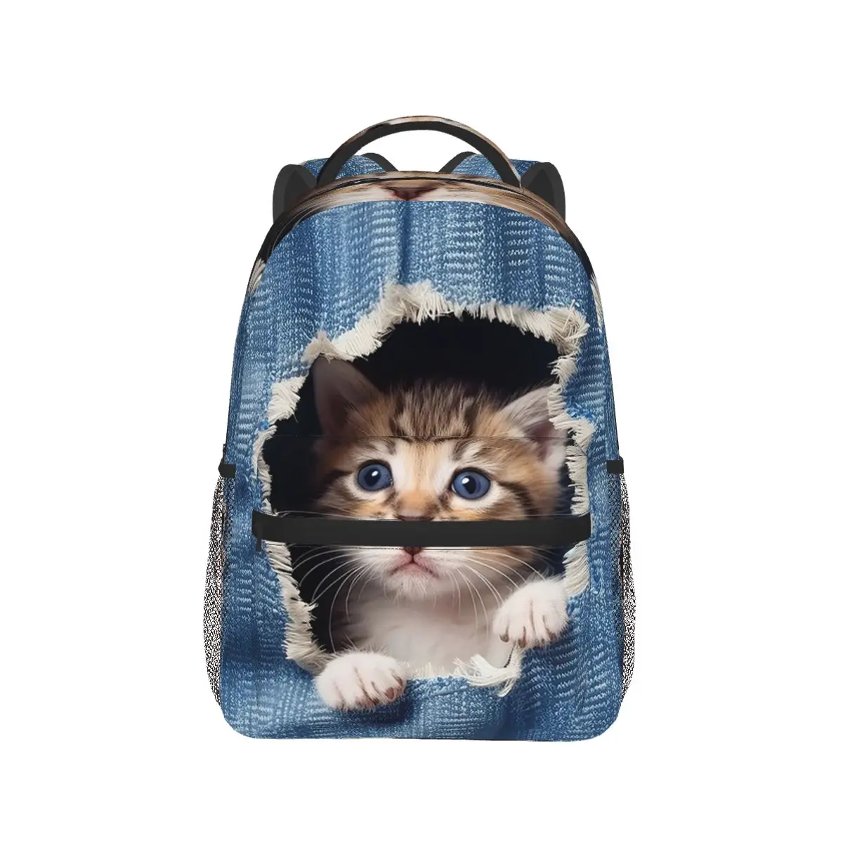 Cute Baby Cat Hole In A Wall Backpack Hot Sale Daypack Large Capacity Kids BookBag School Bag Shoulder Bags for Men Women
Cute Baby Cat Hole In A Wall Backpack Hot Sale Daypack Large Capacity Kids BookBag School Bag Shoulder Bags for Men Women