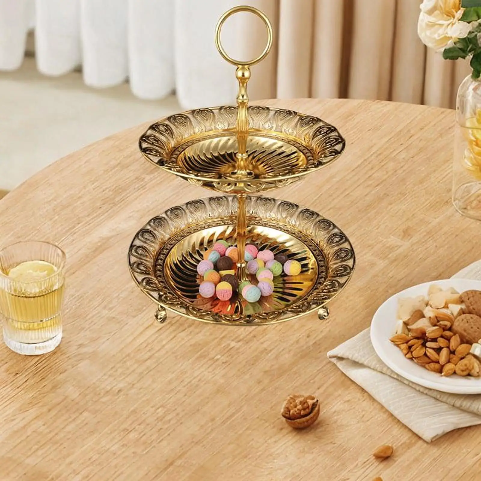 Double Layer Display Plate Multifunction Home Decoration Fruits Snack Tray Cake Rack for Party Baking Wedding Garden Gatherings
Double Layer Display Plate Multifunction Home Decoration Fruits Snack Tray Cake Rack for Party Baking Wedding Garden Gatherings