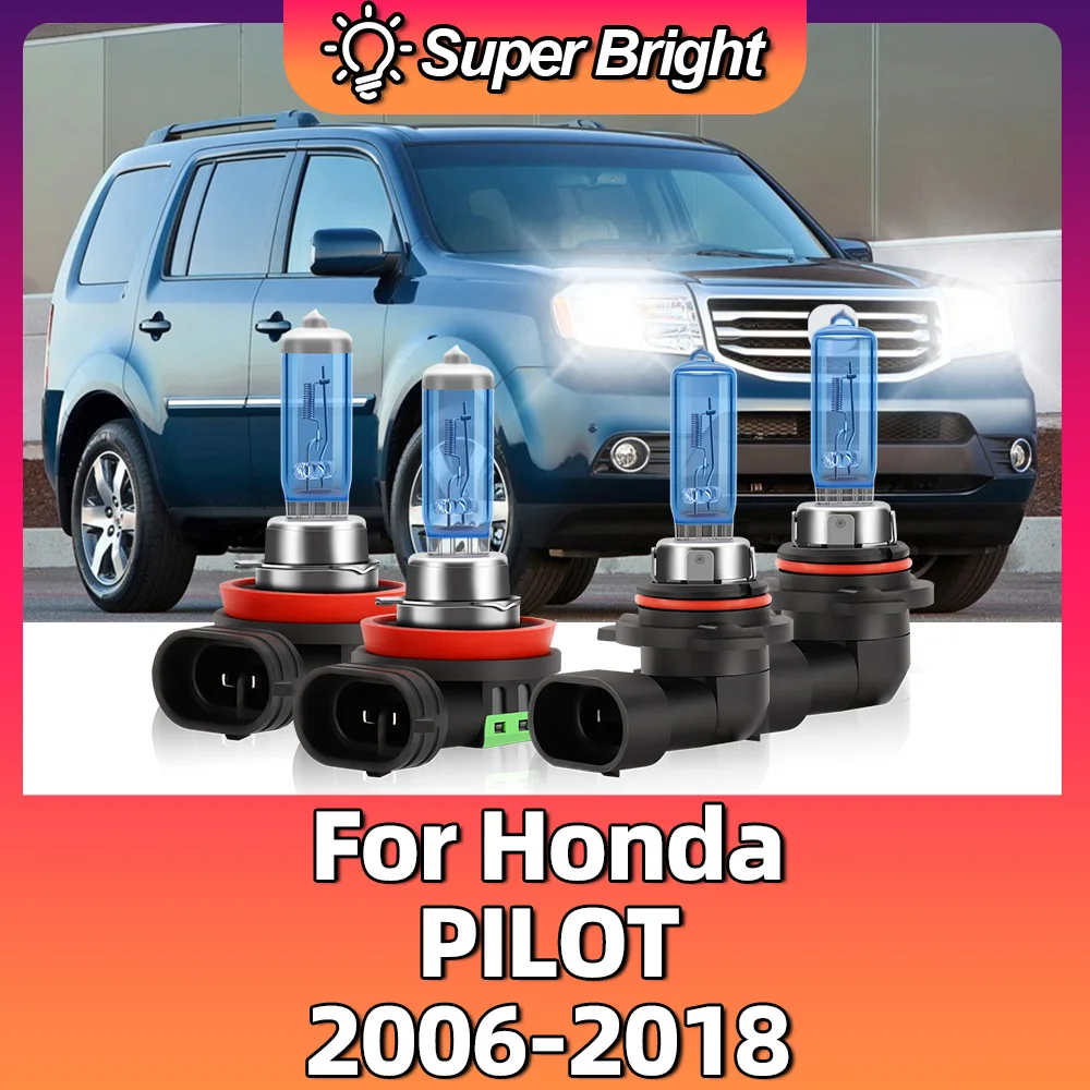 2/4pcs Xenon Gas Halogen 6000k Super White High Low Lamps 100W 12V For Honda PILOT 2006-2011 2012 2013 2014 2015 2016 2017 2018
2/4pcs Xenon Gas Halogen 6000k Super White High Low Lamps 100W 12V For Honda PILOT 2006-2011 2012 2013 2014 2015 2016 2017 2018