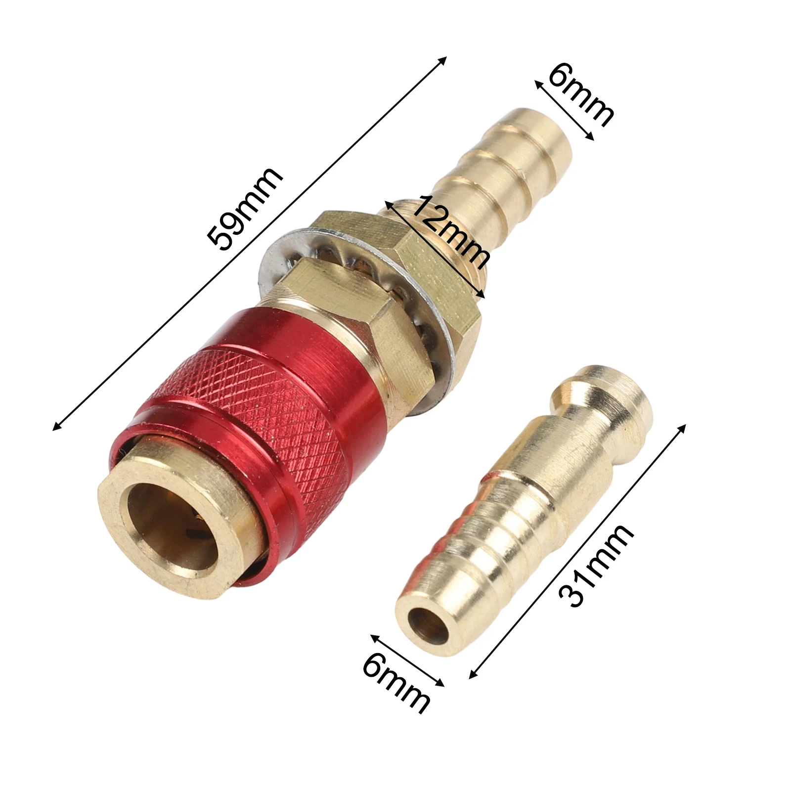 TIG Welding Connector Brass Welding Connector 12mm Brass Welding Connector Maintenance Tool For Metal Processing
TIG Welding Connector Brass Welding Connector 12mm Brass Welding Connector Maintenance Tool For Metal Processing