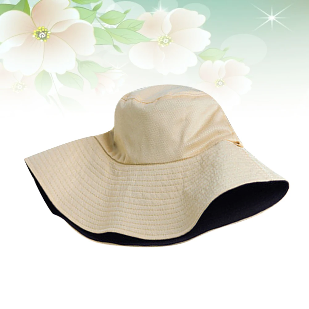 Double-Sided Women Bucket Hat Beige Black Stretchy Soft Lightweight Casual Sun Protection Wide Brim Hat Outdoor Beach
Double-Sided Women Bucket Hat Beige Black Stretchy Soft Lightweight Casual Sun Protection Wide Brim Hat Outdoor Beach