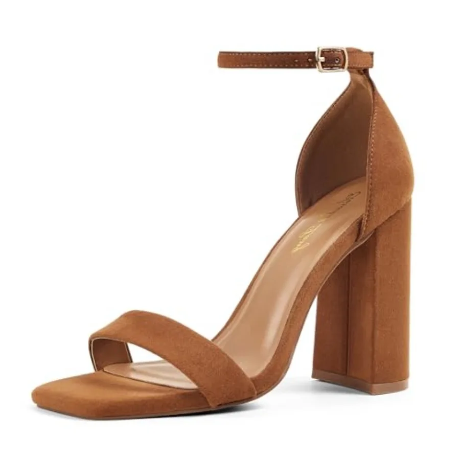 Elisabet Tang Women's Elegant Mimalist Square Toe Sandals Classic Open Toe Chunky Heels Adjustable Ankle Strap Daily Work Weddg
Elisabet Tang Women's Elegant Mimalist Square Toe Sandals Classic Open Toe Chunky Heels Adjustable Ankle Strap Daily Work Weddg