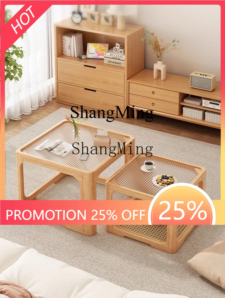 FG good-looking solid wood coffee table living room household small apartment table removable log wind square glass coffee table
FG good-looking solid wood coffee table living room household small apartment table removable log wind square glass coffee table