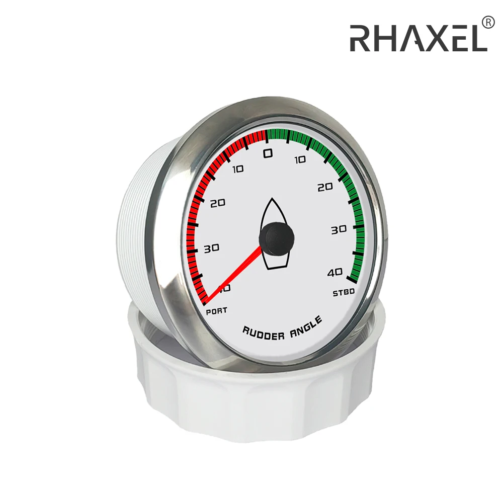 RHAXEL Rudder Angle Indicator Gauge 85mm (3 3/8'') 0-190ohm for Marine Boat Yachts Motorboat with Red Backlight 12V 24V
RHAXEL Rudder Angle Indicator Gauge 85mm (3 3/8'') 0-190ohm for Marine Boat Yachts Motorboat with Red Backlight 12V 24V