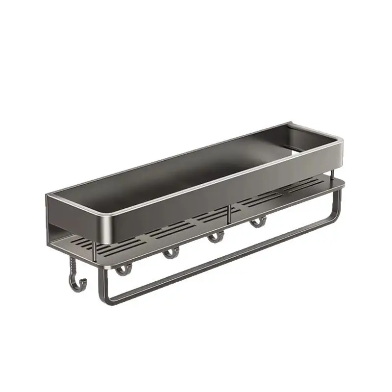 Bathroom rack No punching Wall-mounted multi-functional washstand Wall space aluminum storage shelf Artifact shelf
Bathroom rack No punching Wall-mounted multi-functional washstand Wall space aluminum storage shelf Artifact shelf