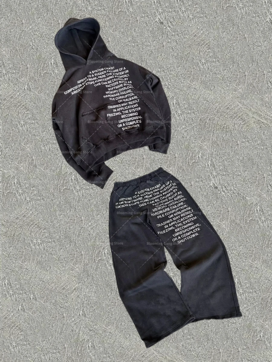 Новый Y2k Ретро комплект с буквенным принтом и принтом, мужская одежда, уличная одежда, толстовки, готические толстовки в стиле Харадзюку, спортивные штаны
Новый Y2k Ретро комплект с буквенным принтом и принтом, мужская одежда, уличная одежда, толстовки, готические толстовки в стиле Харадзюку, спортивные штаны