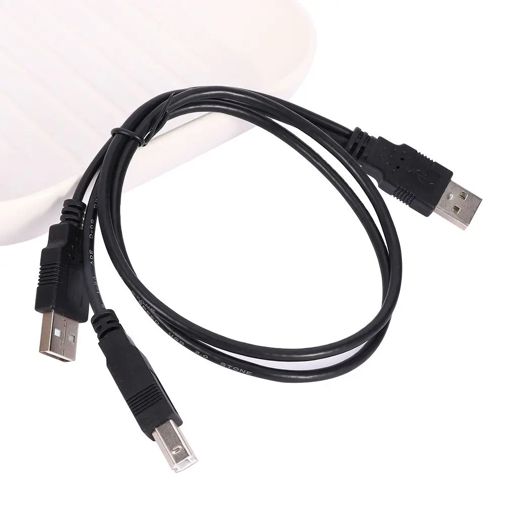 Black Durable USB 2.0 Scanner for Printer Data Cables USB Male Male To Standard B Male Y Cable
Black Durable USB 2.0 Scanner for Printer Data Cables USB Male Male To Standard B Male Y Cable