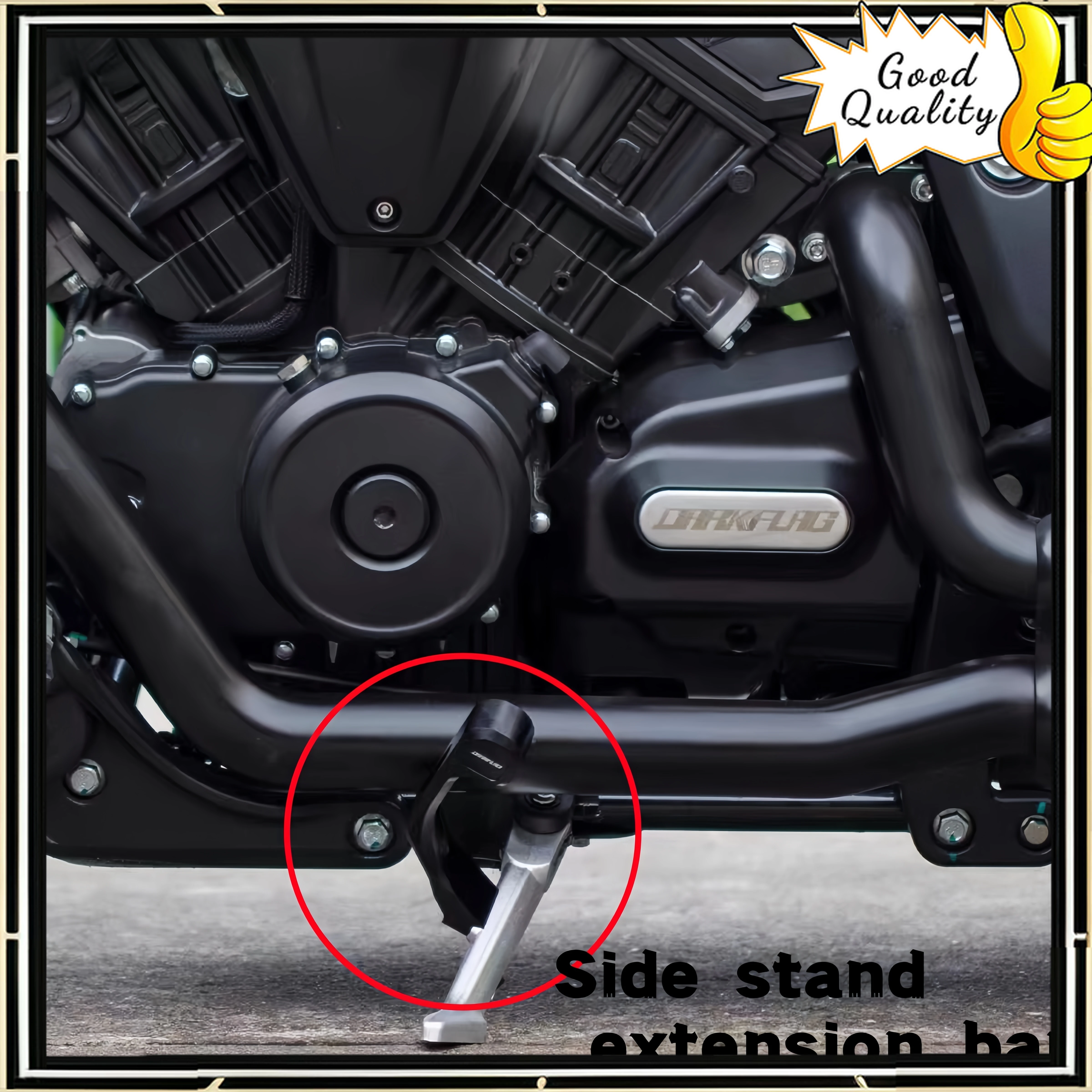 For Benda Black Flag 500 side support extension rod non-destructive installation side support bracket lengthened and enlarged
For Benda Black Flag 500 side support extension rod non-destructive installation side support bracket lengthened and enlarged