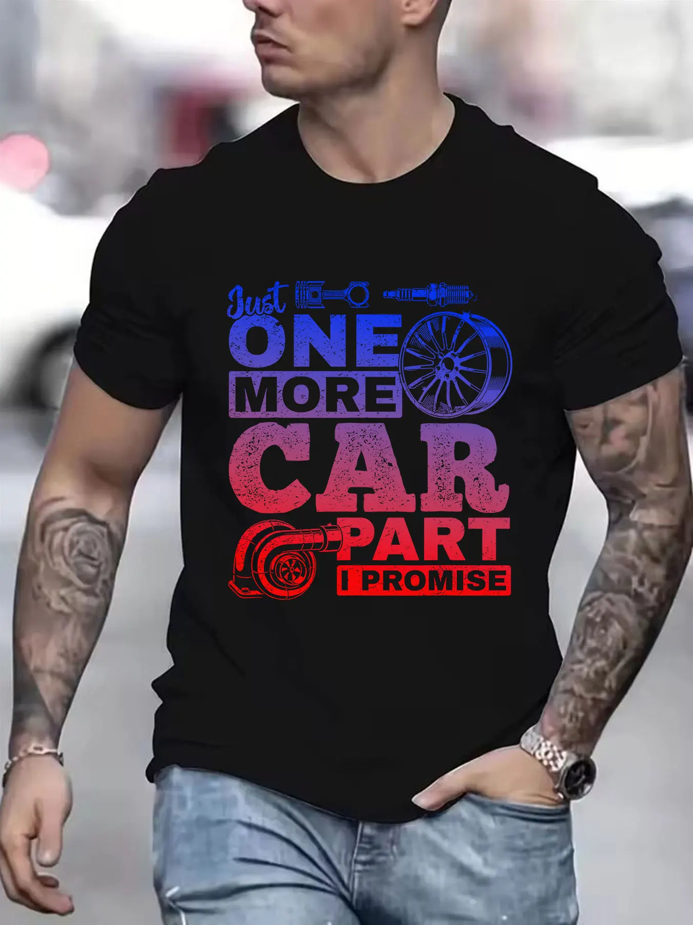 Just One More Car Part I Promise - Car Mechanic Funny men T-Shirt Summer fashion casual comfortable men's black pure cotton Tee
Just One More Car Part I Promise - Car Mechanic Funny men T-Shirt Summer fashion casual comfortable men's black pure cotton Tee