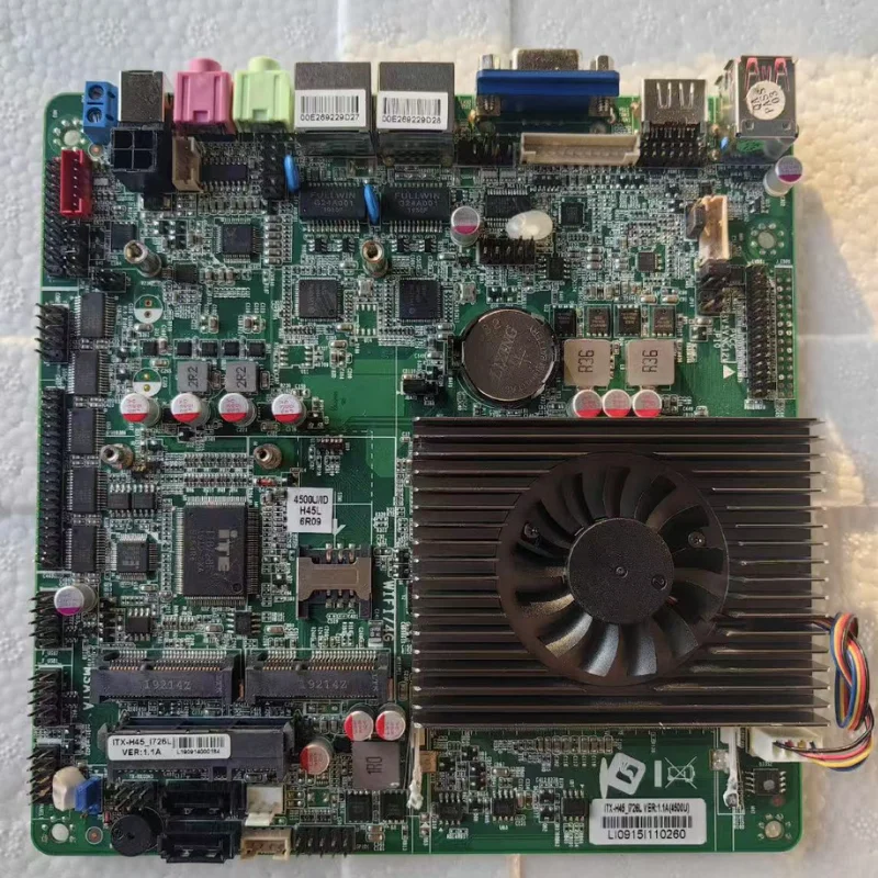 Second hand ITX-H45-I726L dual gigabit network port small motherboard i7-4500U processor test OK in stock for quick delivery
Second hand ITX-H45-I726L dual gigabit network port small motherboard i7-4500U processor test OK in stock for quick delivery