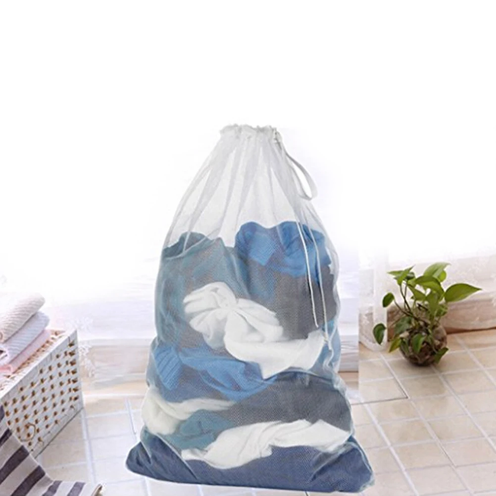 2pcs 60X90Cm Large Mesh Laundry Bag Foldable Nylon Washing Pouch Clothes Protection For Blouse Jeans Shirts Pants Holder
2pcs 60X90Cm Large Mesh Laundry Bag Foldable Nylon Washing Pouch Clothes Protection For Blouse Jeans Shirts Pants Holder