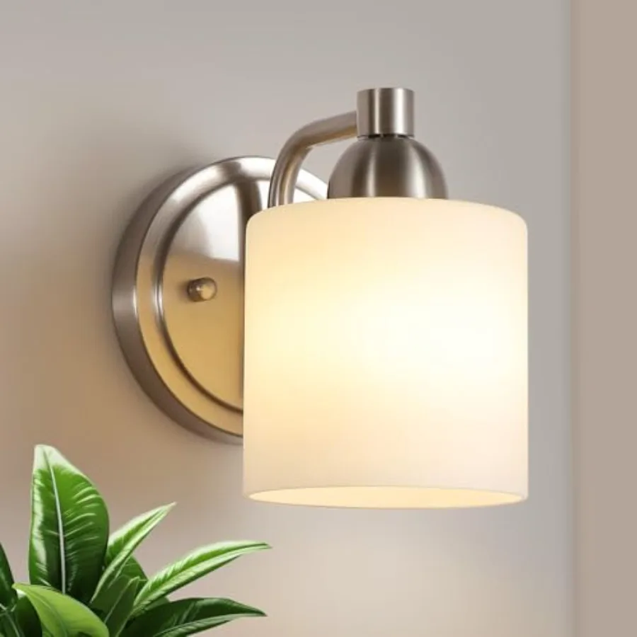Milk Glass Wall Sconces, Pack Hardwired Indoor Wall Fixtures for Living Room, Hallway, Bedroom, Ceramic E26 Sockets Bulbs Not I
Milk Glass Wall Sconces, Pack Hardwired Indoor Wall Fixtures for Living Room, Hallway, Bedroom, Ceramic E26 Sockets Bulbs Not I