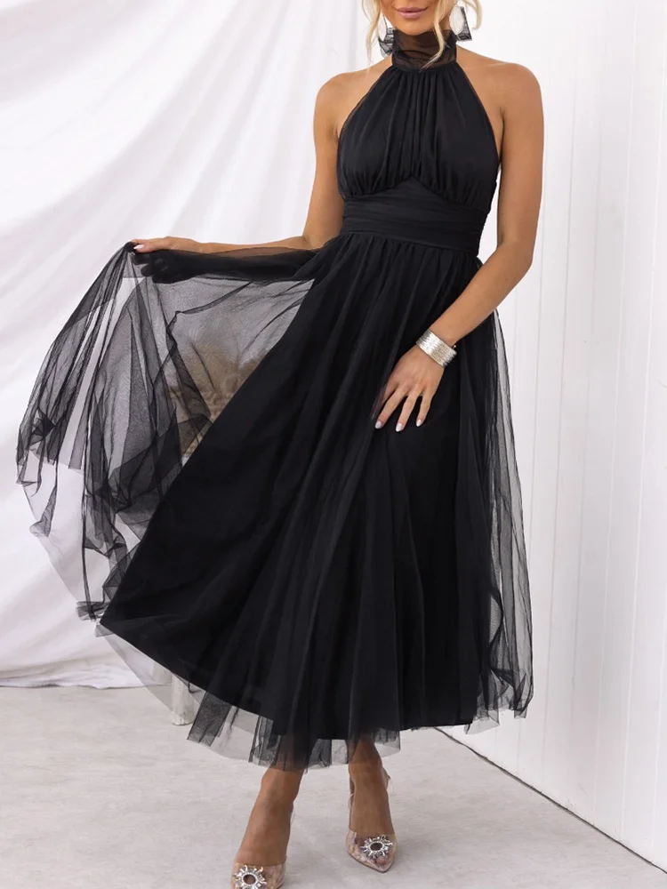 Summer Fashion Femme Princess Dress Vestidos Elegant Ladies Gauze Party Dress Women Sexy Lantern Sleeve V Neck Solid Maxi Dress
Summer Fashion Femme Princess Dress Vestidos Elegant Ladies Gauze Party Dress Women Sexy Lantern Sleeve V Neck Solid Maxi Dress