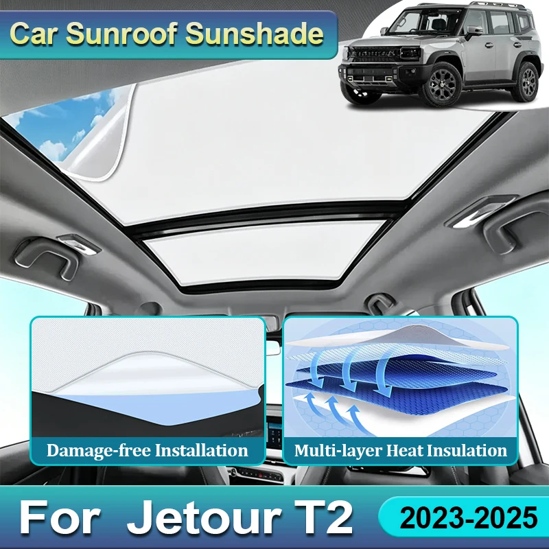 For Jetour T2 Traveller Shanhai T2 2023 2024 2025 Car Sunshades Sun Visor Electrostatic Adsorption Sunroof Cover Heat Insulation
For Jetour T2 Traveller Shanhai T2 2023 2024 2025 Car Sunshades Sun Visor Electrostatic Adsorption Sunroof Cover Heat Insulation