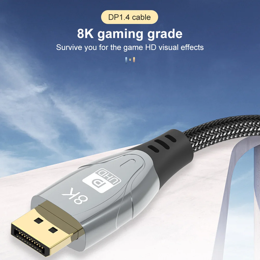 2 Meter Zinc Alloy Cable 8K 7680X4320 Display Port Male To Male Cord For Pc Monitor Laptop Gpu Projector Extension
2 Meter Zinc Alloy Cable 8K 7680X4320 Display Port Male To Male Cord For Pc Monitor Laptop Gpu Projector Extension