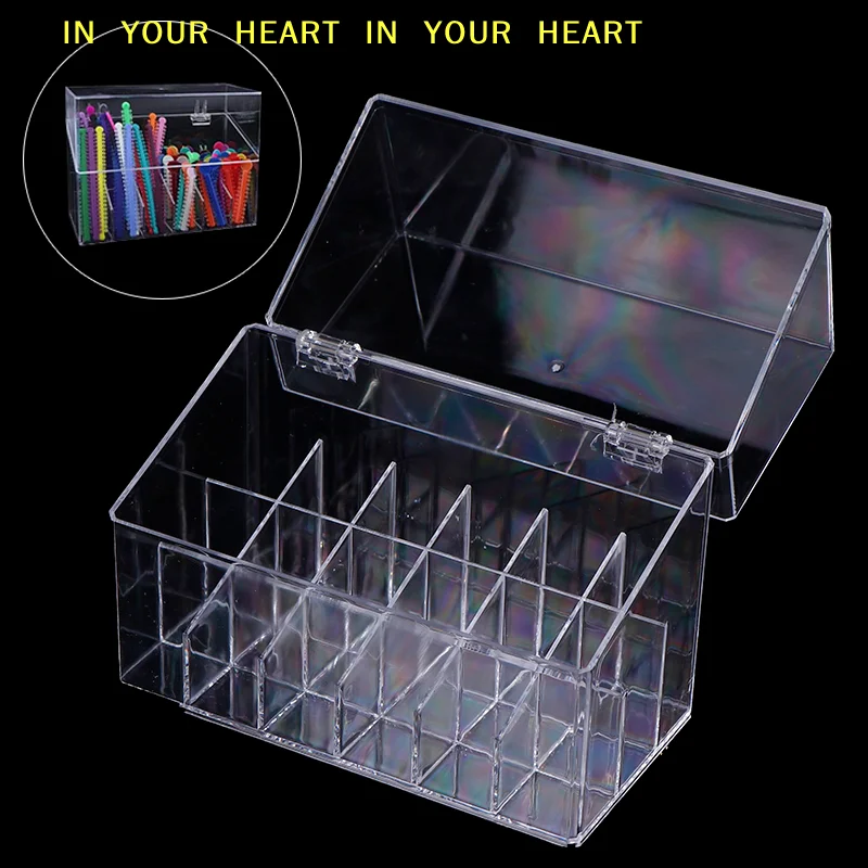 【X】18 Holes Dental Ligature Tie Box Acrylic Orthodontic Ligature Tie Placer Holder Dentistry Supplies
【X】18 Holes Dental Ligature Tie Box Acrylic Orthodontic Ligature Tie Placer Holder Dentistry Supplies