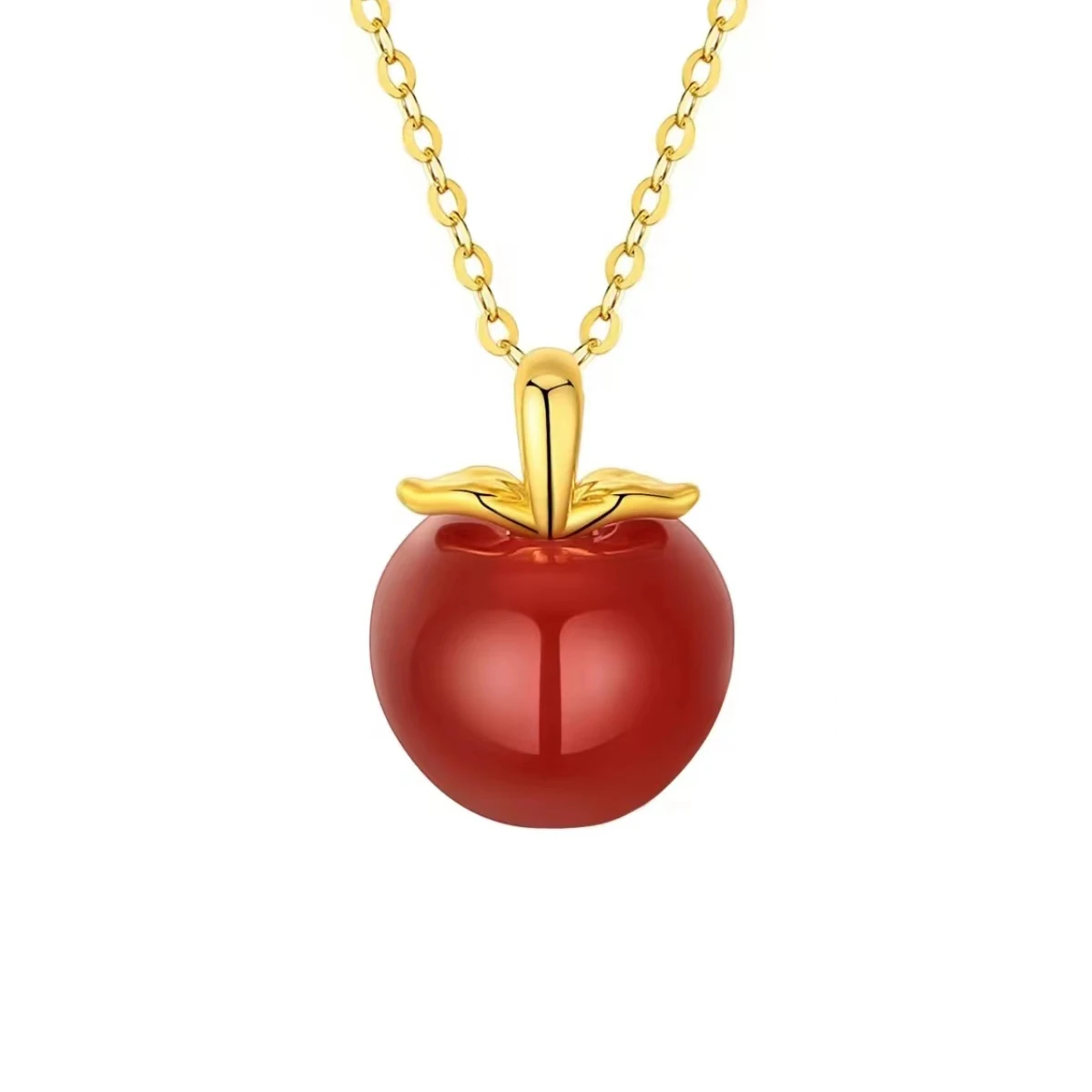 Natural Red Agate 18k Gold Pendant Au750 Red Apple Pendants for Woman Jewelry with Certificate
Natural Red Agate 18k Gold Pendant Au750 Red Apple Pendants for Woman Jewelry with Certificate