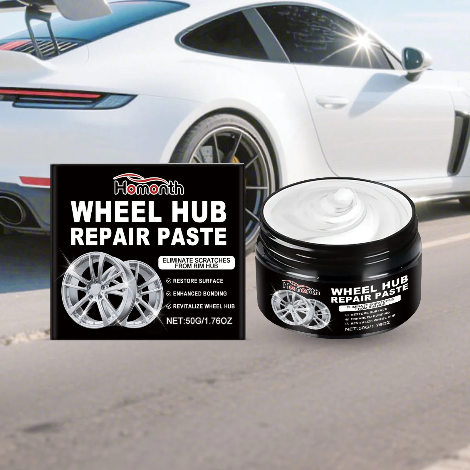 Car Wheel Scratch Care Cream - Fixes Wear Rust Covers Scratches Helps Brightening & Dirt Reduction Boosts Wheel Durability
Car Wheel Scratch Care Cream - Fixes Wear Rust Covers Scratches Helps Brightening & Dirt Reduction Boosts Wheel Durability