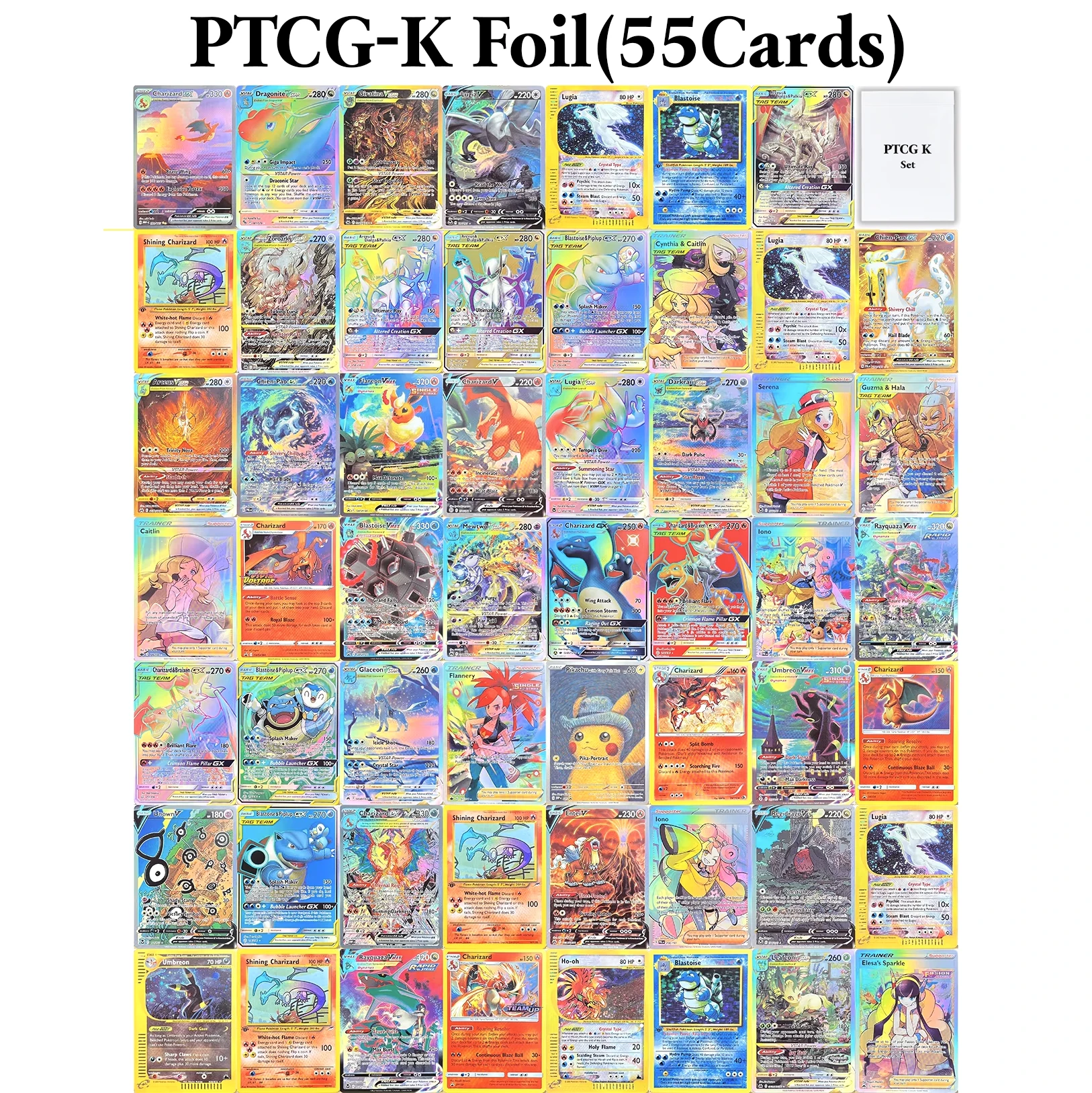 Proxy PKM PTCG-K Весь набор фольгированных карт Arceus, Dialga и PalkiaGX RayquazaVmax Giratina STAR Серена, карты, игрушки, подарки, коллекционные
Proxy PKM PTCG-K Весь набор фольгированных карт Arceus, Dialga и PalkiaGX RayquazaVmax Giratina STAR Серена, карты, игрушки, подарки, коллекционные