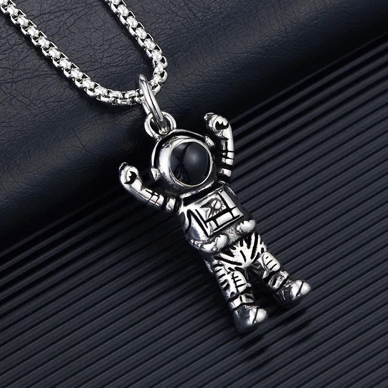 spaceman necklace Meditate Stainless Steel Men Women Necklaces Pendants Chain Trendy Fashion Jewelry Creativity Gift Wholesale
spaceman necklace Meditate Stainless Steel Men Women Necklaces Pendants Chain Trendy Fashion Jewelry Creativity Gift Wholesale