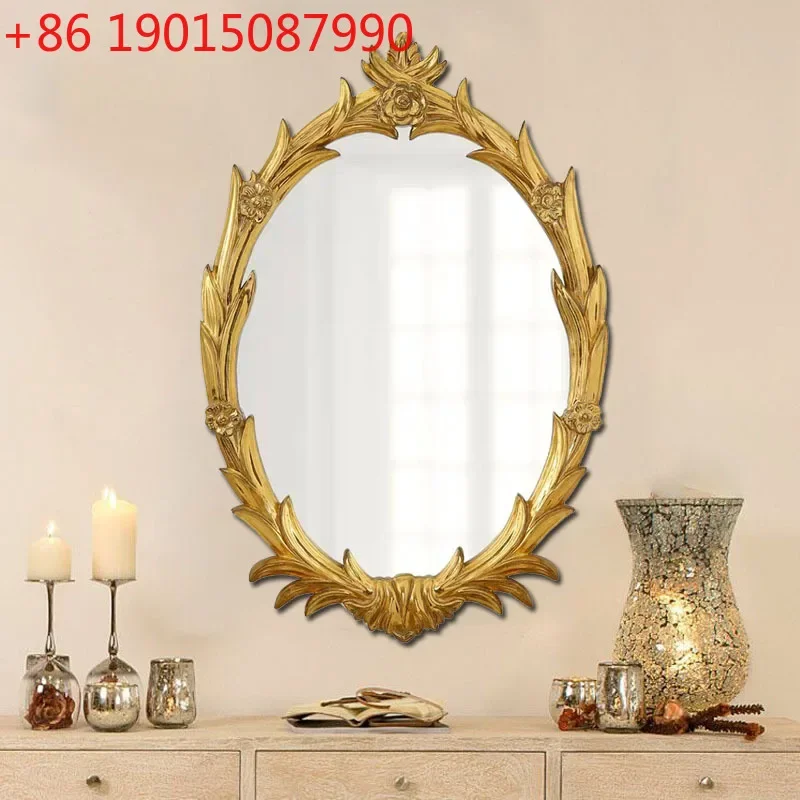 High-end oval vanity mirror ancient mirror office retro wedding French desktop bathroom wall-mounted home
High-end oval vanity mirror ancient mirror office retro wedding French desktop bathroom wall-mounted home