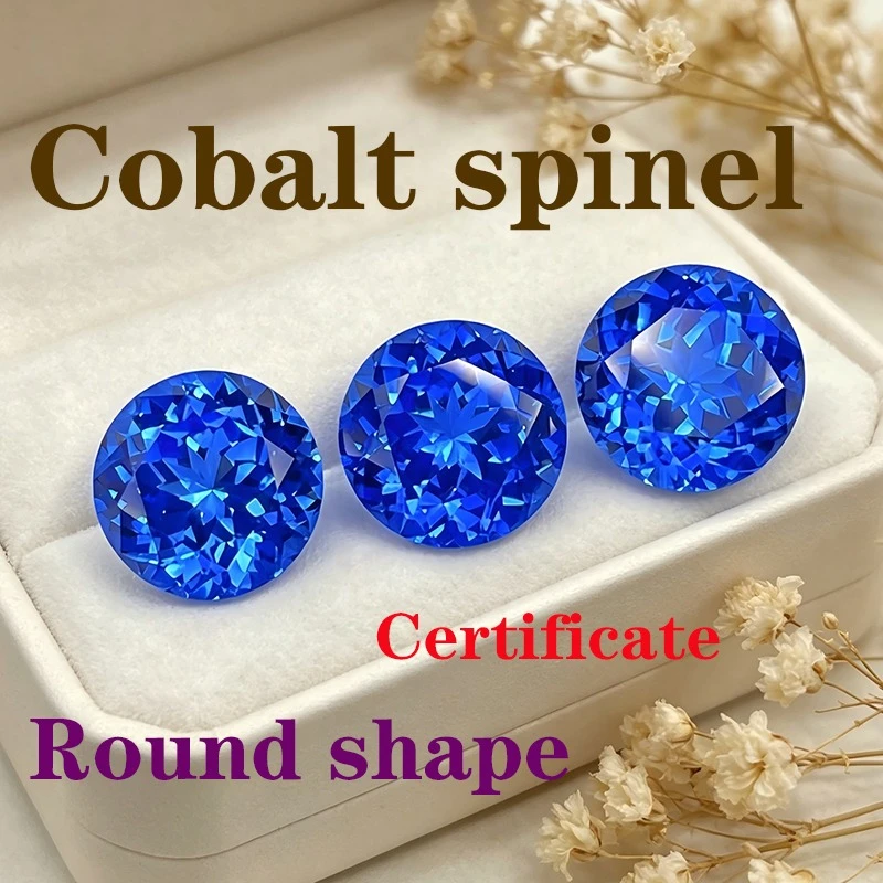 Artificial Gemstone Cobalt Spinel Round Shape Certificate DIY Jewelry
Artificial Gemstone Cobalt Spinel Round Shape Certificate DIY Jewelry