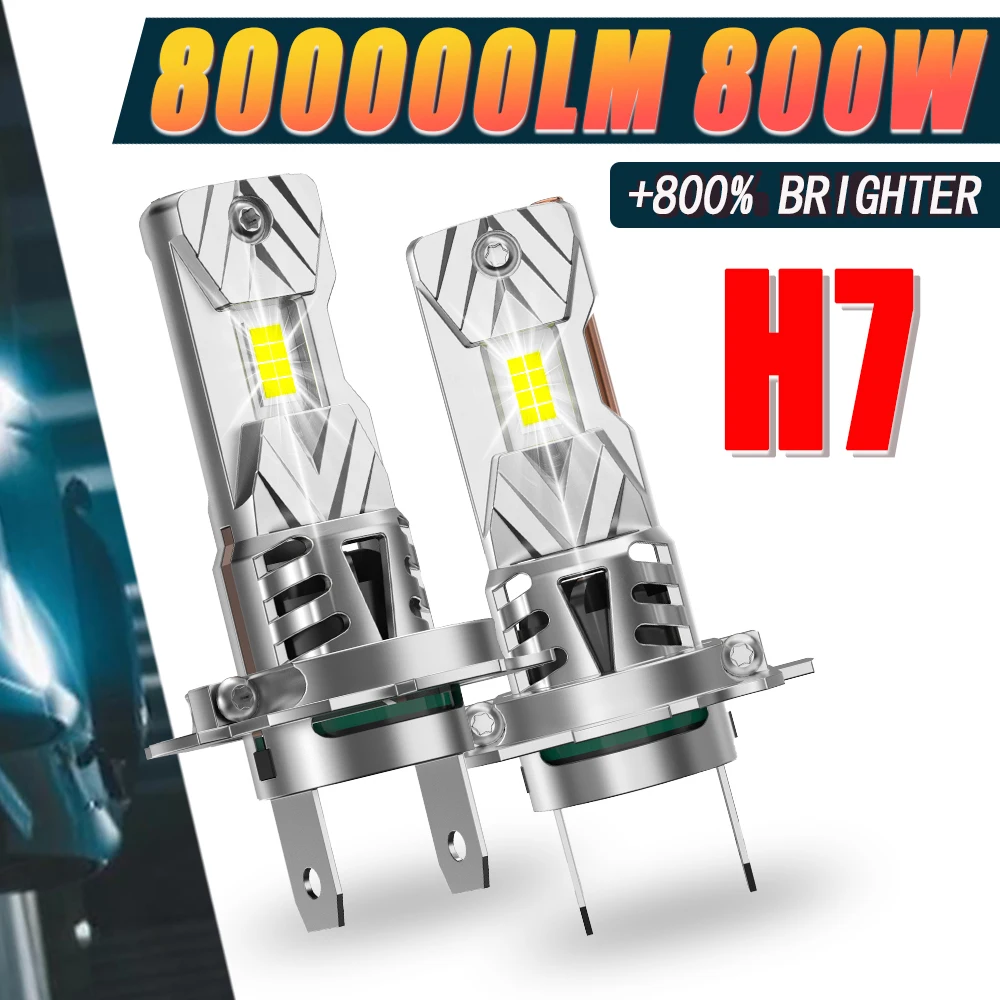 Ampoule LED H7 Налобные лампы для автомобиля 800000LM 800W Высокая мощность Автоматические фары Canbus Turbo Прожекторы 12V 24V
Ampoule LED H7 Налобные лампы для автомобиля 800000LM 800W Высокая мощность Автоматические фары Canbus Turbo Прожекторы 12V 24V