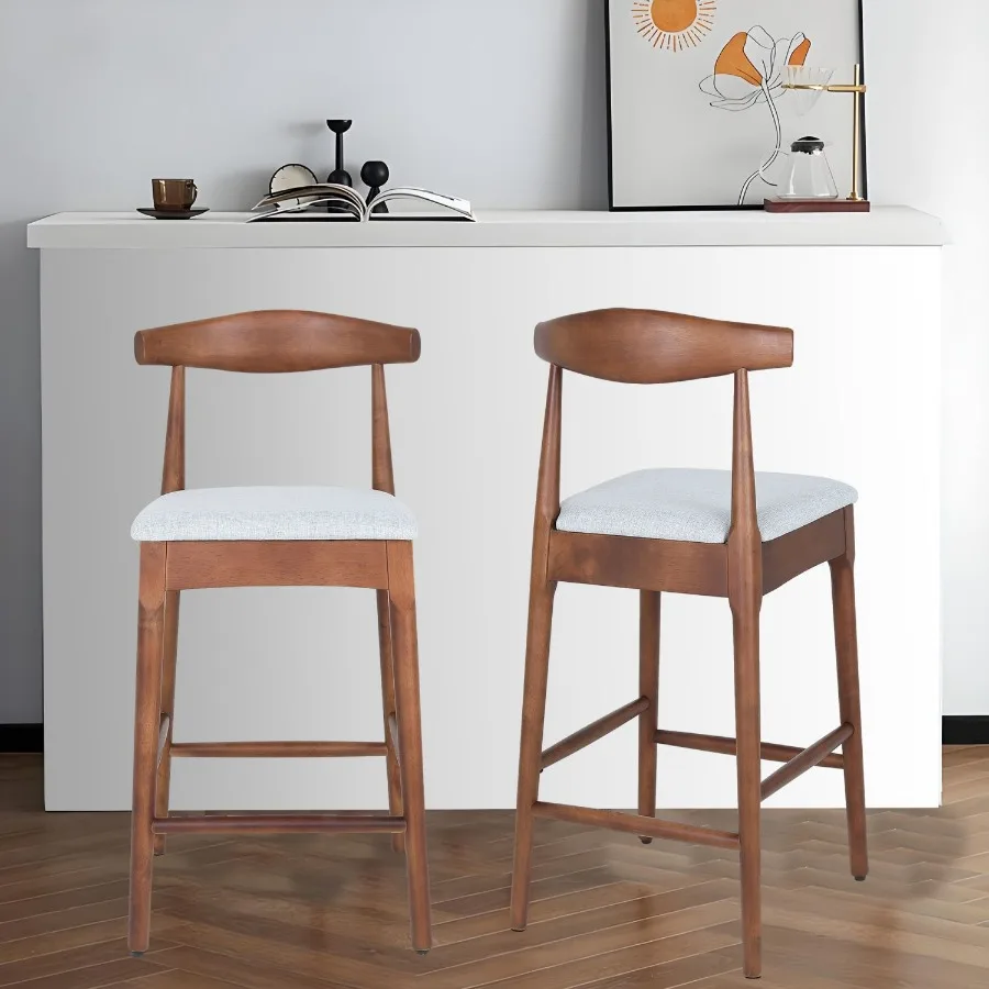 MidCentury Modern Design Solid Wood 24 Counter Stools Upholstered Counter Stools with Wood Legs for Kitchen Island Dining Room
MidCentury Modern Design Solid Wood 24 Counter Stools Upholstered Counter Stools with Wood Legs for Kitchen Island Dining Room