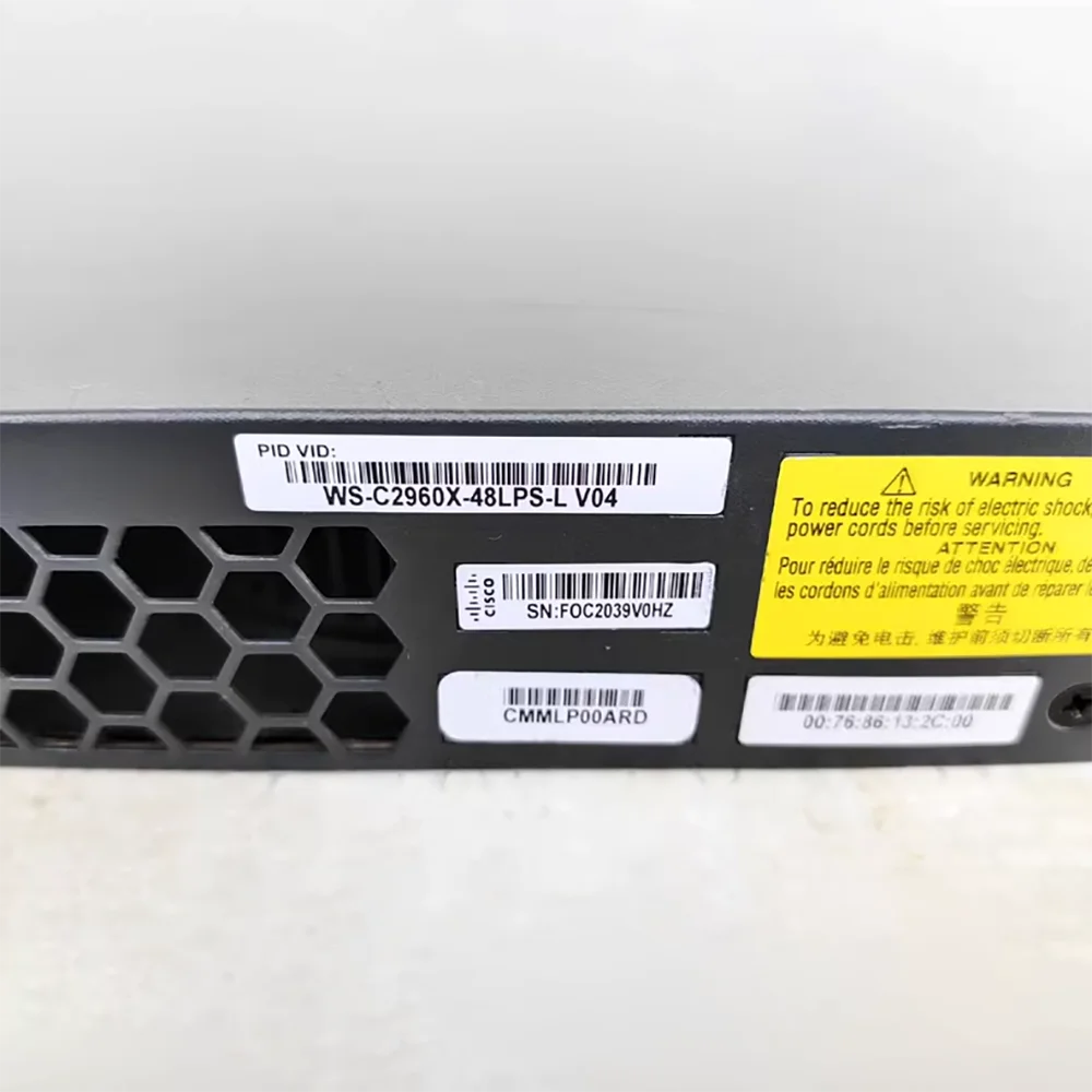 Для CISCO WS-C2960X-48LPS-L 48-портовый гигабитный источник питания POE, сетевой коммутатор управления
Для CISCO WS-C2960X-48LPS-L 48-портовый гигабитный источник питания POE, сетевой коммутатор управления