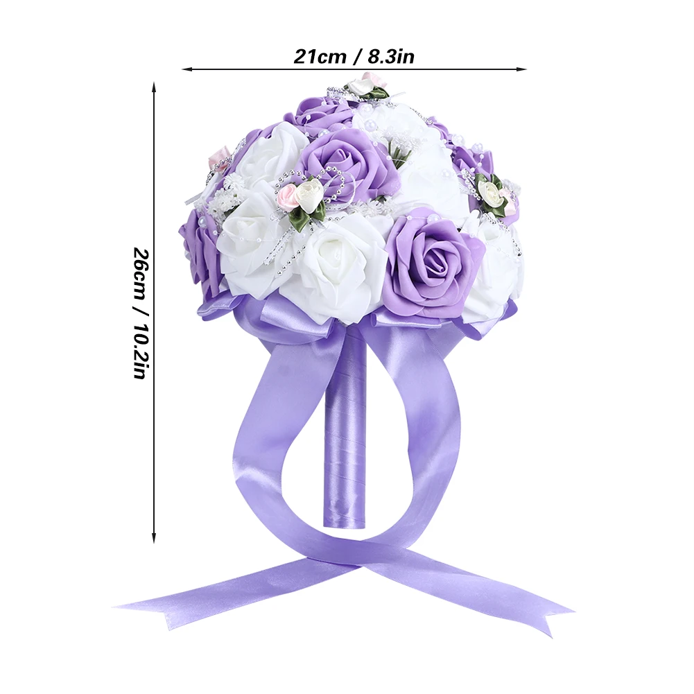 Artificial Wedding Bouquet Purple Plastic Silk Flower 26cm Length 21cm Width 113g Weight 100% Brand New Wedding Supplies
Artificial Wedding Bouquet Purple Plastic Silk Flower 26cm Length 21cm Width 113g Weight 100% Brand New Wedding Supplies