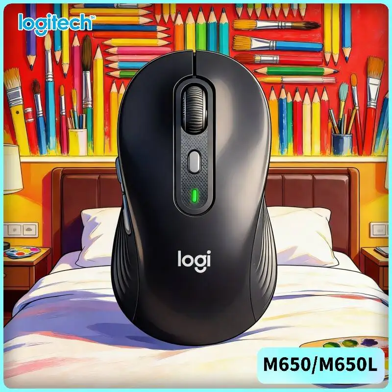 Logitech M650/M650L Wireless Ergonomic Mouse - 90% Reduced Noise, Advanced Optical Sensor, Rubber Side Grips, 20-Month Battery
Logitech M650/M650L Wireless Ergonomic Mouse - 90% Reduced Noise, Advanced Optical Sensor, Rubber Side Grips, 20-Month Battery