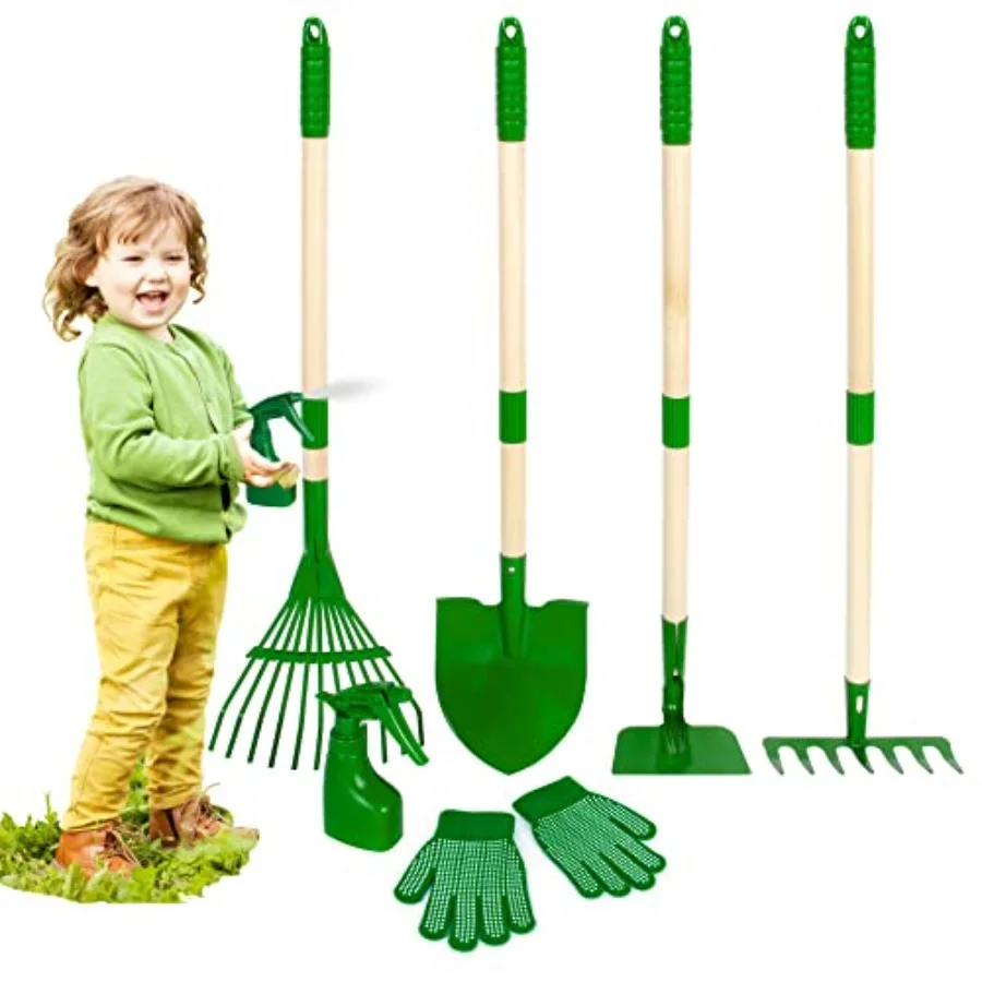 Gardening Tools Set - 7pcs Garden Tool for with Shovel, Rake, Hoe, Leaf Rake, Outdoor Summer Yard Lawn Digging Weed Toys, Chris
Gardening Tools Set - 7pcs Garden Tool for with Shovel, Rake, Hoe, Leaf Rake, Outdoor Summer Yard Lawn Digging Weed Toys, Chris