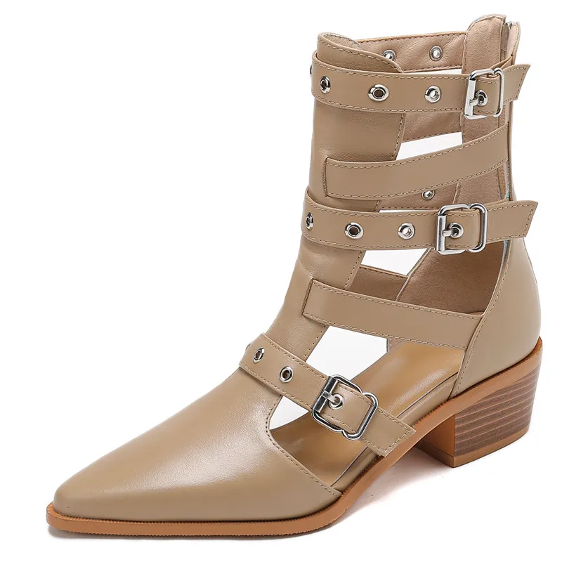 Charm Sexiness Fashion Women's Single Shoes Quality Cowhide Pointed Toe Thick Sole Solid Color Elegant Thick Sole Cool Boots
Charm Sexiness Fashion Women's Single Shoes Quality Cowhide Pointed Toe Thick Sole Solid Color Elegant Thick Sole Cool Boots