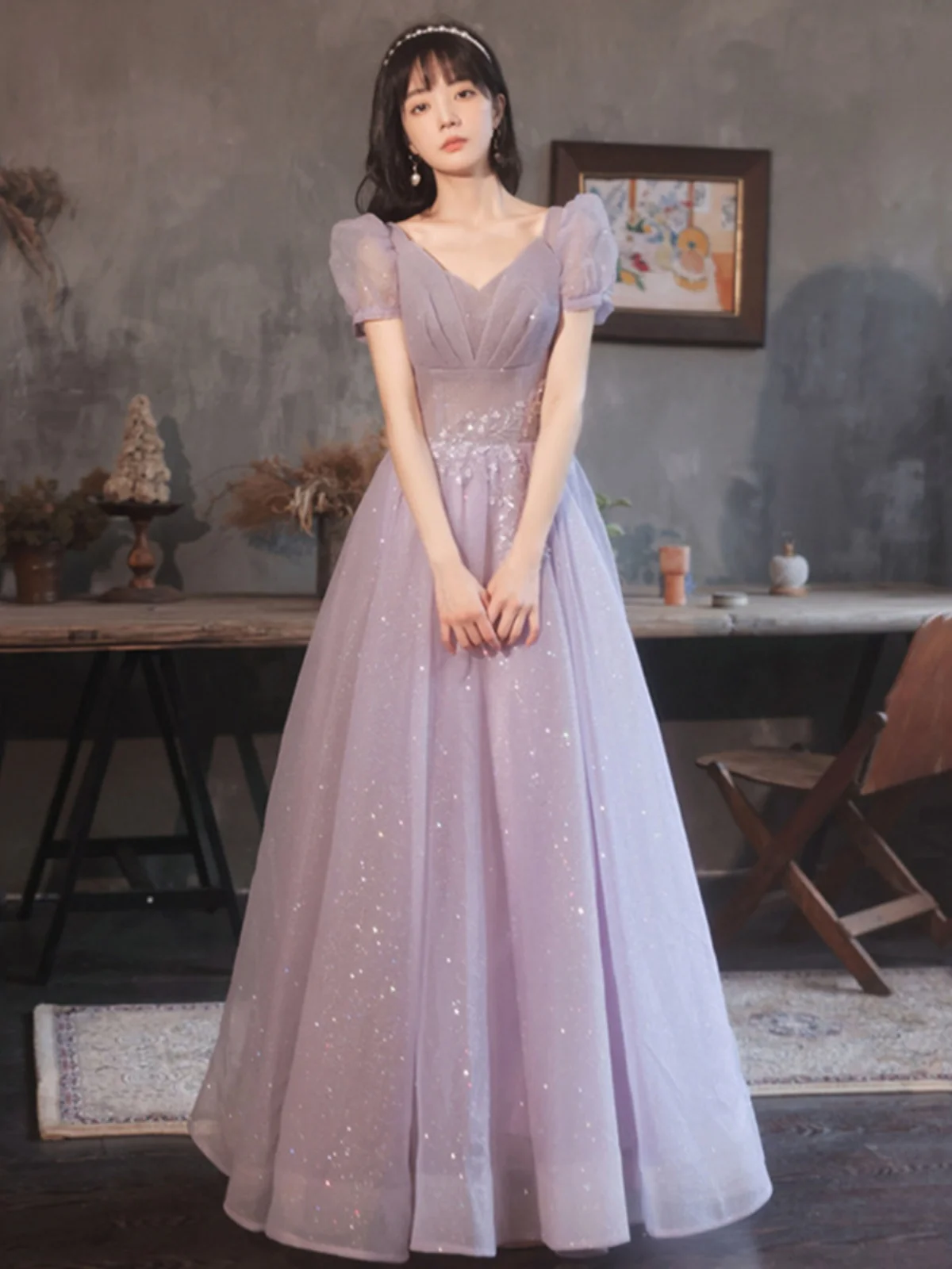 Элегантное длинное вечернее платье для невысоких женщин, роскошное, стройнящее, с декором из страз, с завышенной талией, длиной в пол
Элегантное длинное вечернее платье для невысоких женщин, роскошное, стройнящее, с декором из страз, с завышенной талией, длиной в пол