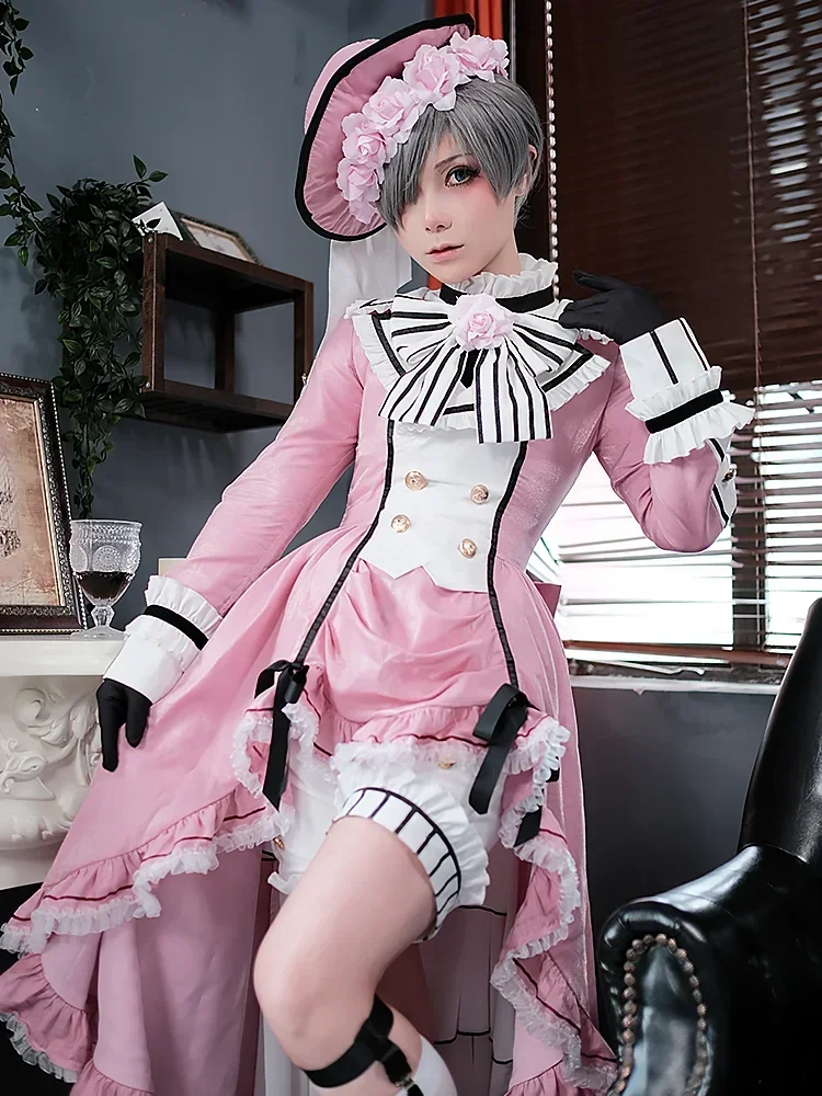 Ciel Phantomhive Fashion Dress Anime Cartoon Black Butler Cosplay Costume Game Women Role Play Clothing Sizes S-XL 2024 New
Ciel Phantomhive Fashion Dress Anime Cartoon Black Butler Cosplay Costume Game Women Role Play Clothing Sizes S-XL 2024 New