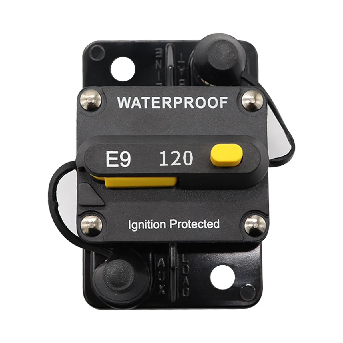 Waterproof 48V 120A Manual Reset Circuit Breaker for Car Boat Atv Marine Trolling Motor Audio System Protection Fuse Reset
Waterproof 48V 120A Manual Reset Circuit Breaker for Car Boat Atv Marine Trolling Motor Audio System Protection Fuse Reset