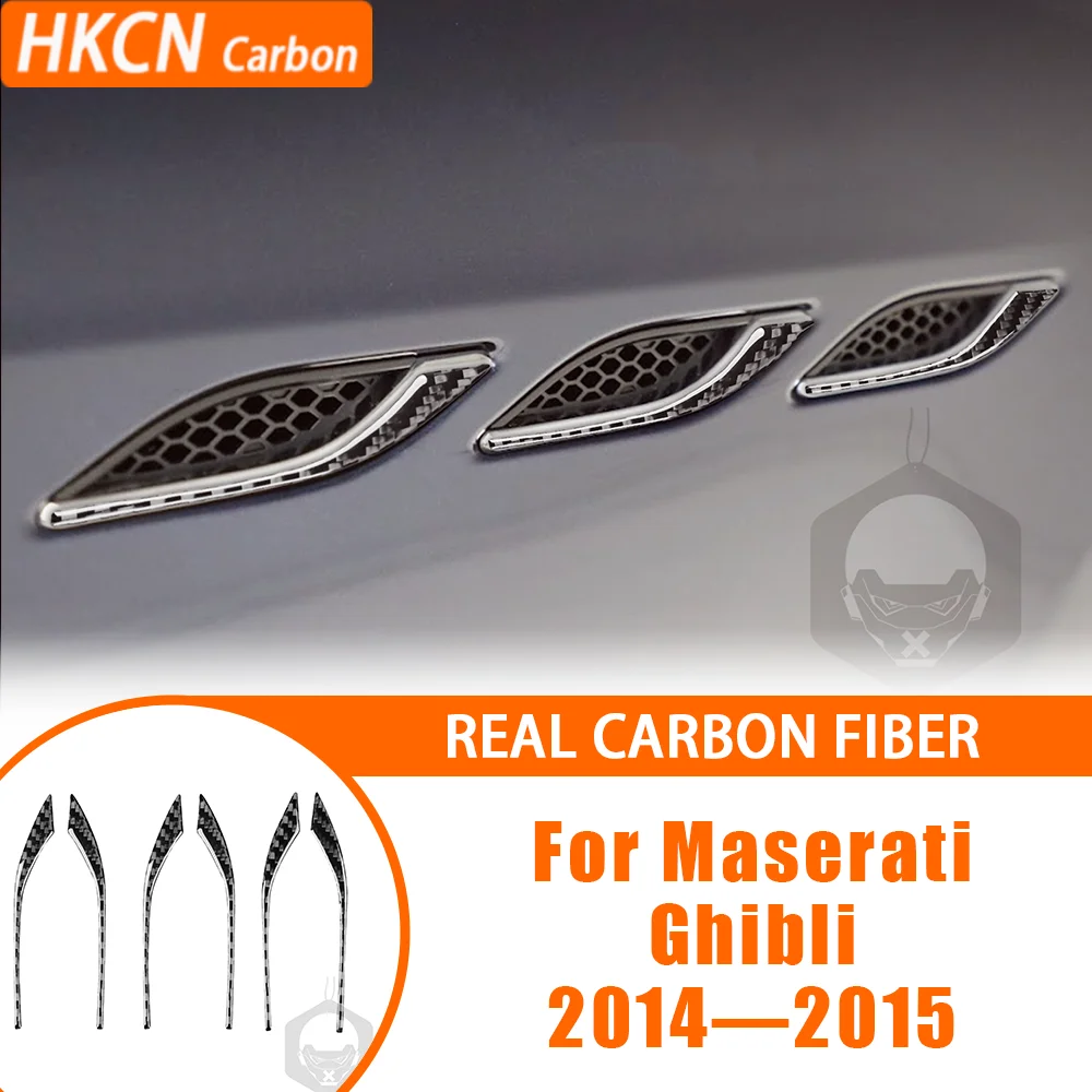 For Maserati Ghibli 2014—2015 Car Accessories Carbon Fiber Body Sides Outer Air Vent Exterior Cover Trim Sticker Modification
For Maserati Ghibli 2014—2015 Car Accessories Carbon Fiber Body Sides Outer Air Vent Exterior Cover Trim Sticker Modification