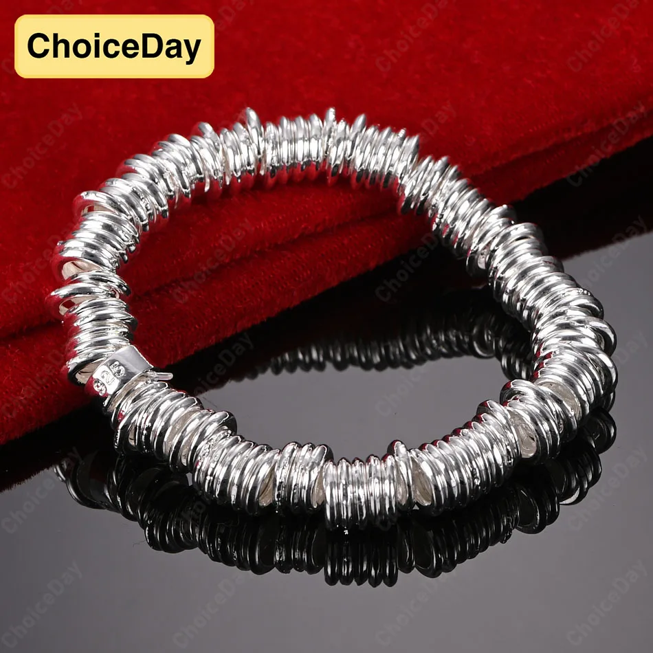 ChoiceDay 925 Sterling Silver 8 Inch 20cm Exquisite Geometric Bracelet Bracelet Men and Women Fashion Party Jewelry
ChoiceDay 925 Sterling Silver 8 Inch 20cm Exquisite Geometric Bracelet Bracelet Men and Women Fashion Party Jewelry