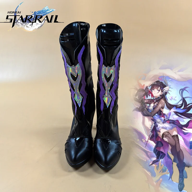 Honkai: Star Rail Hysilens Adult Unisex Cosplay Shoes Faux Leather High Heels Shoe Boots Accessory Halloween Party Carnival Prop
Honkai: Star Rail Hysilens Adult Unisex Cosplay Shoes Faux Leather High Heels Shoe Boots Accessory Halloween Party Carnival Prop