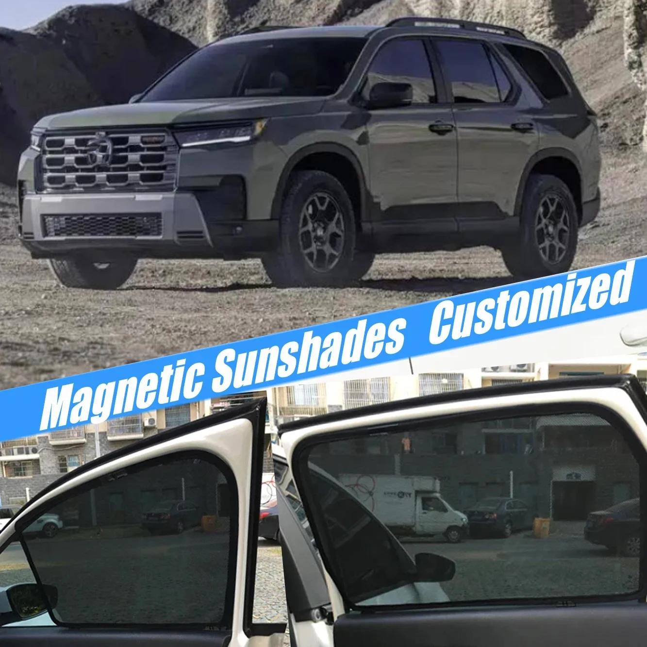Magnetic Car Sunshades Shield Front Windshield Frame Curtain Sun Shade Accessories For Honda Pilot YG4 2023 - 2027 2024 2025
Magnetic Car Sunshades Shield Front Windshield Frame Curtain Sun Shade Accessories For Honda Pilot YG4 2023 - 2027 2024 2025