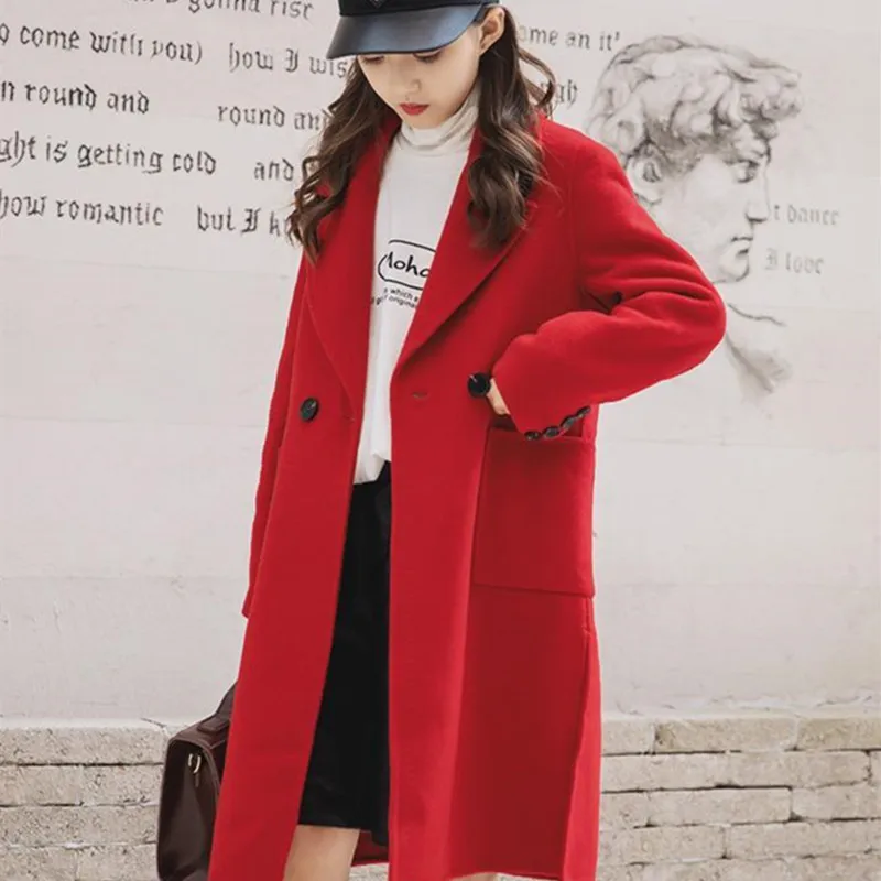 Girls Wool Coat Jacket Outerwear 2022 Graceful Warm Thicken Plus Velvet Winter Autumn Cotton School Teenagers Children's Clothin
Girls Wool Coat Jacket Outerwear 2022 Graceful Warm Thicken Plus Velvet Winter Autumn Cotton School Teenagers Children's Clothin