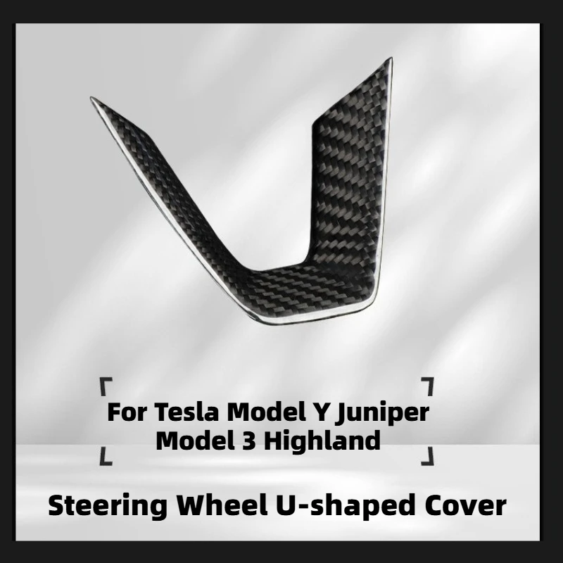 Для Tesla Model 3 Highland Model Y Juniper, U-образная наклейка на руль, чехол из настоящего углеродного волокна, аксессуары
Для Tesla Model 3 Highland Model Y Juniper, U-образная наклейка на руль, чехол из настоящего углеродного волокна, аксессуары