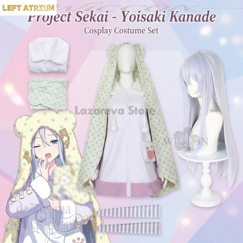 Yoisaki Kanade Kawaii Pajamas Sweet Dress Cute Furry Cape Halloween Party Cosplay Anime Game Project Sekai Crossover Kawaii Doll
Yoisaki Kanade Kawaii Pajamas Sweet Dress Cute Furry Cape Halloween Party Cosplay Anime Game Project Sekai Crossover Kawaii Doll