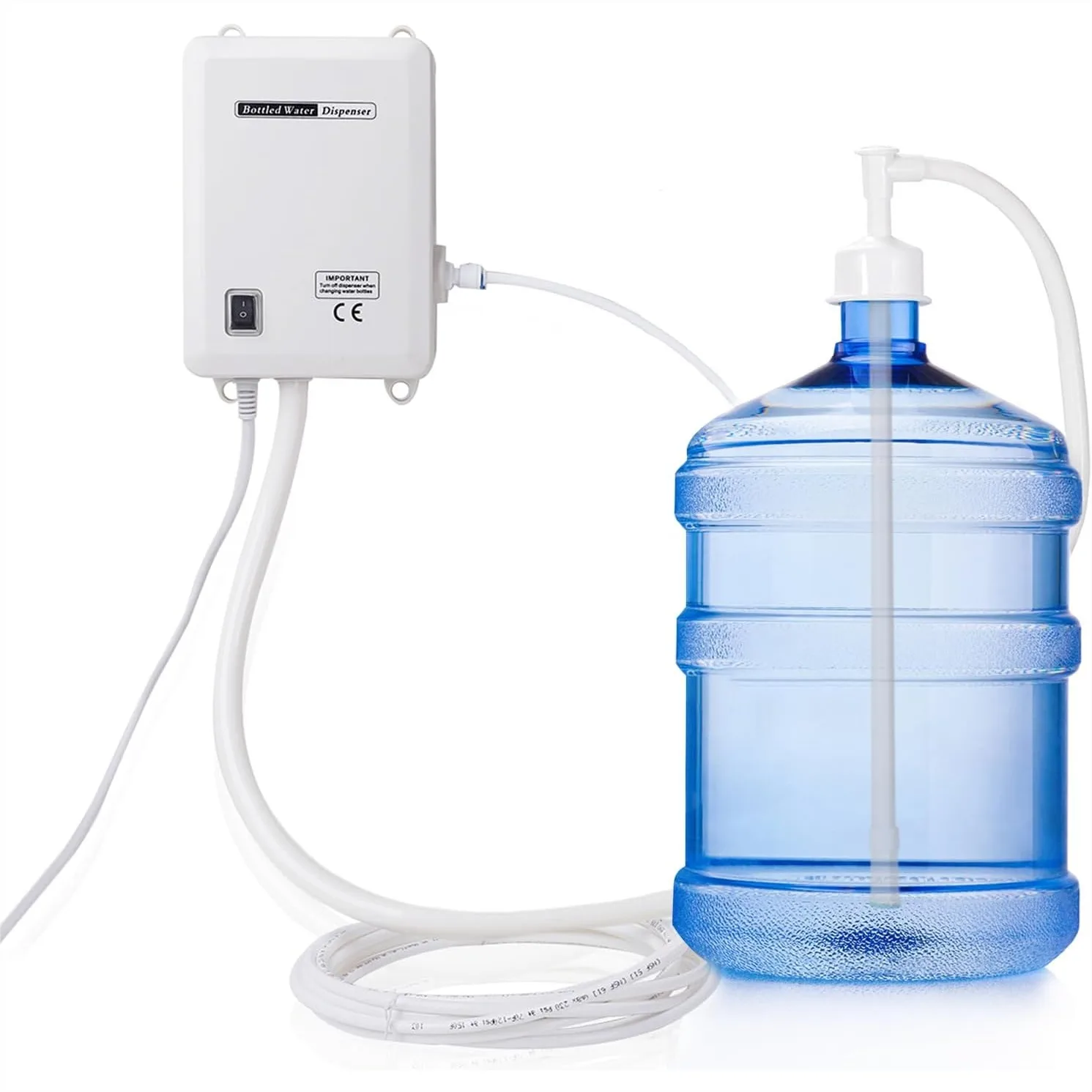 Bottled Water Dispenser Pump System 110V AC US Plug for Refrigerator, Coffee Machine & Ice Maker - Automatic Shut Off
Bottled Water Dispenser Pump System 110V AC US Plug for Refrigerator, Coffee Machine & Ice Maker - Automatic Shut Off