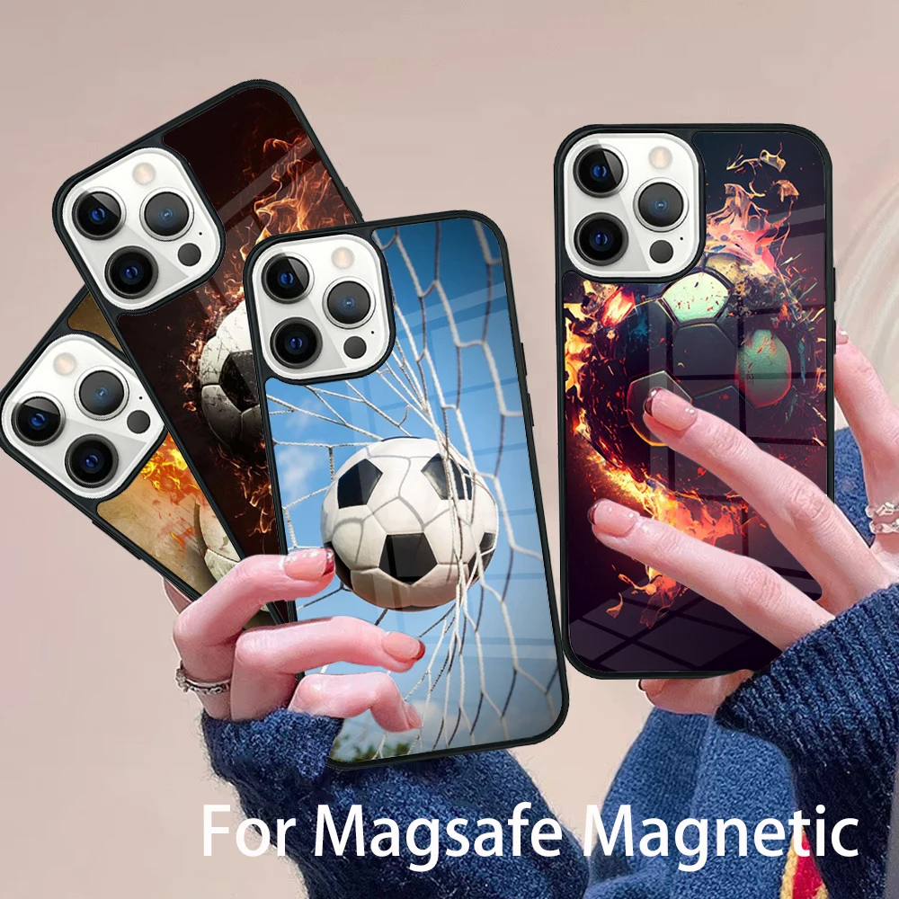 Fire Football Skeleton Soccer Ball Phone Case Magesafe Magnetic Wireless Charge Cover For IPhone 16 11 12 13 14 15 Pro Max Plus
Fire Football Skeleton Soccer Ball Phone Case Magesafe Magnetic Wireless Charge Cover For IPhone 16 11 12 13 14 15 Pro Max Plus