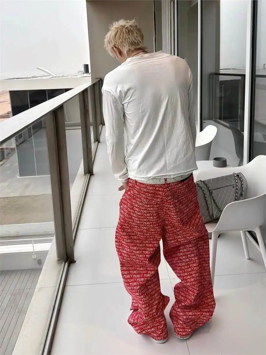 Men's Loose Wide Leg Pants Street Style Casual Versatile 3D Printed Long Trousers American Style Summer New Arrival
Men's Loose Wide Leg Pants Street Style Casual Versatile 3D Printed Long Trousers American Style Summer New Arrival