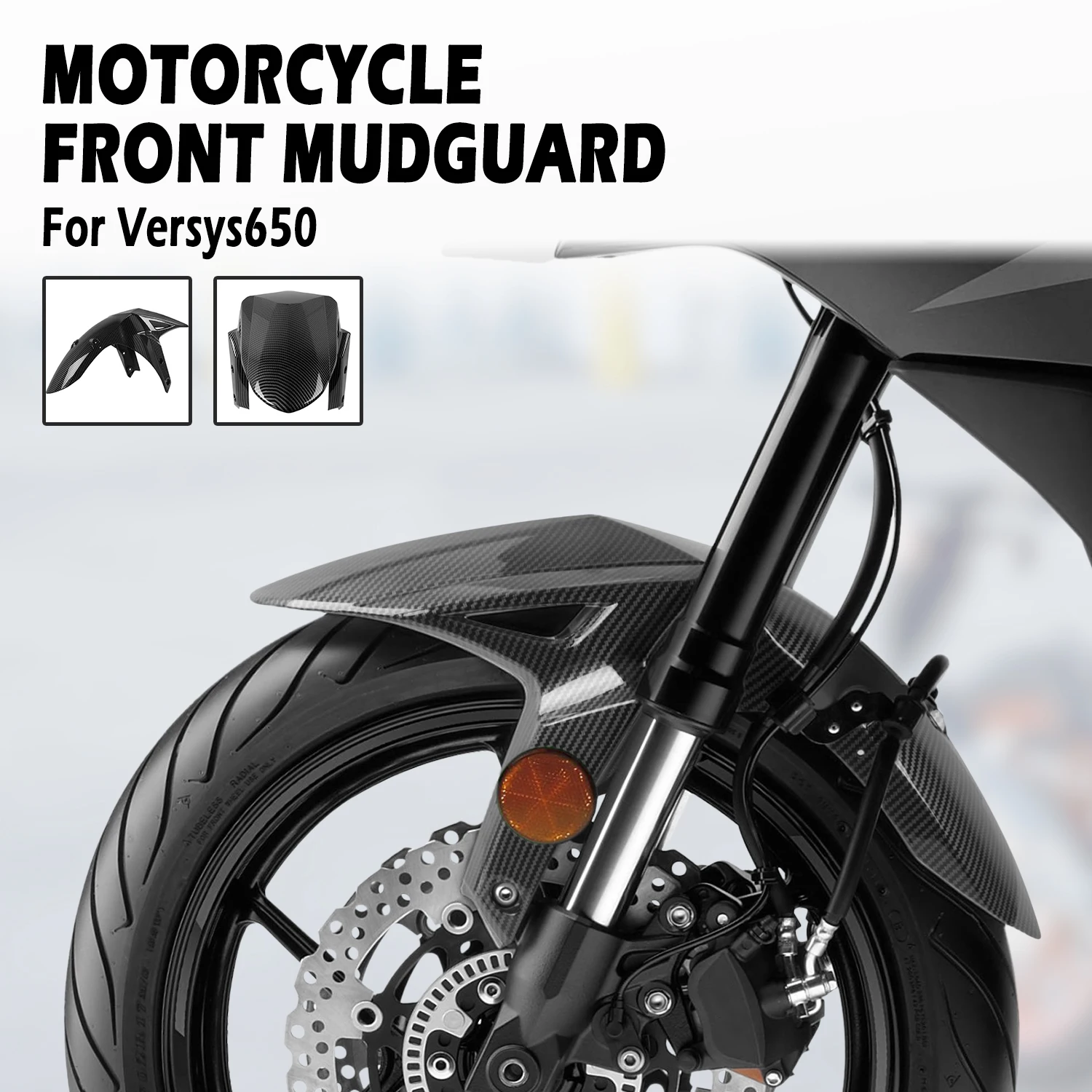 For Kawasaki Versys650 2015-2021 Front Mudguard Wheel Fender for Versys Fender Durable Mud Guard Protector Splash Accessories
For Kawasaki Versys650 2015-2021 Front Mudguard Wheel Fender for Versys Fender Durable Mud Guard Protector Splash Accessories