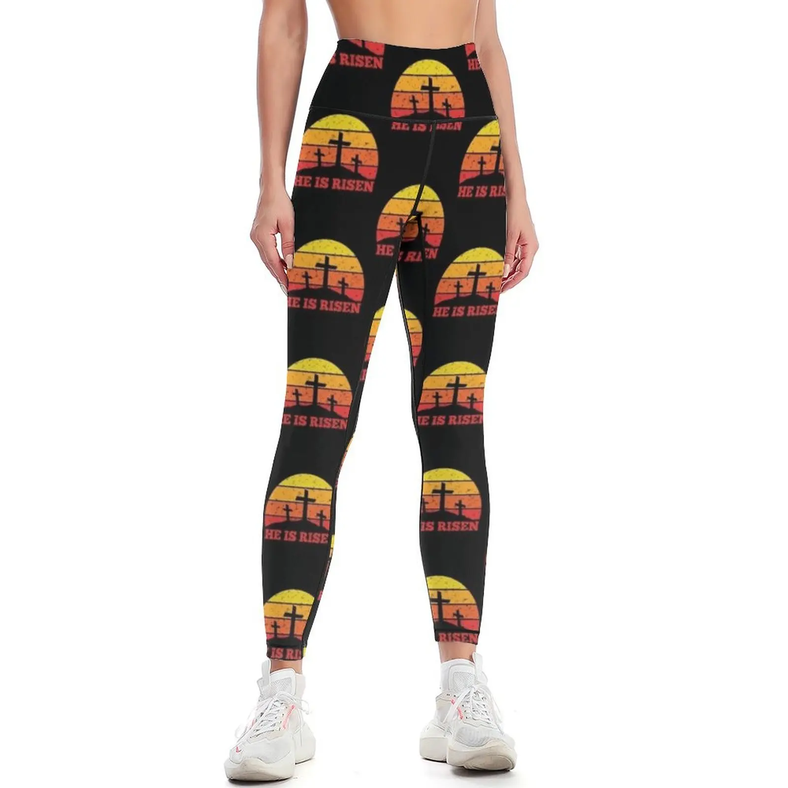 He Is Risen Crosses and Sunset Resurrection Leggings flared Training pants harem pants Womens Leggings
He Is Risen Crosses and Sunset Resurrection Leggings flared Training pants harem pants Womens Leggings