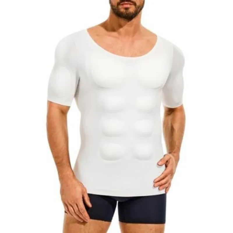 Men's Removeable Fake Muscle T-Shirts Shapers Strong Arm Abdominal Pad Muscles Shirts Invisible SimulationCosplay Charming Tops
Men's Removeable Fake Muscle T-Shirts Shapers Strong Arm Abdominal Pad Muscles Shirts Invisible SimulationCosplay Charming Tops
